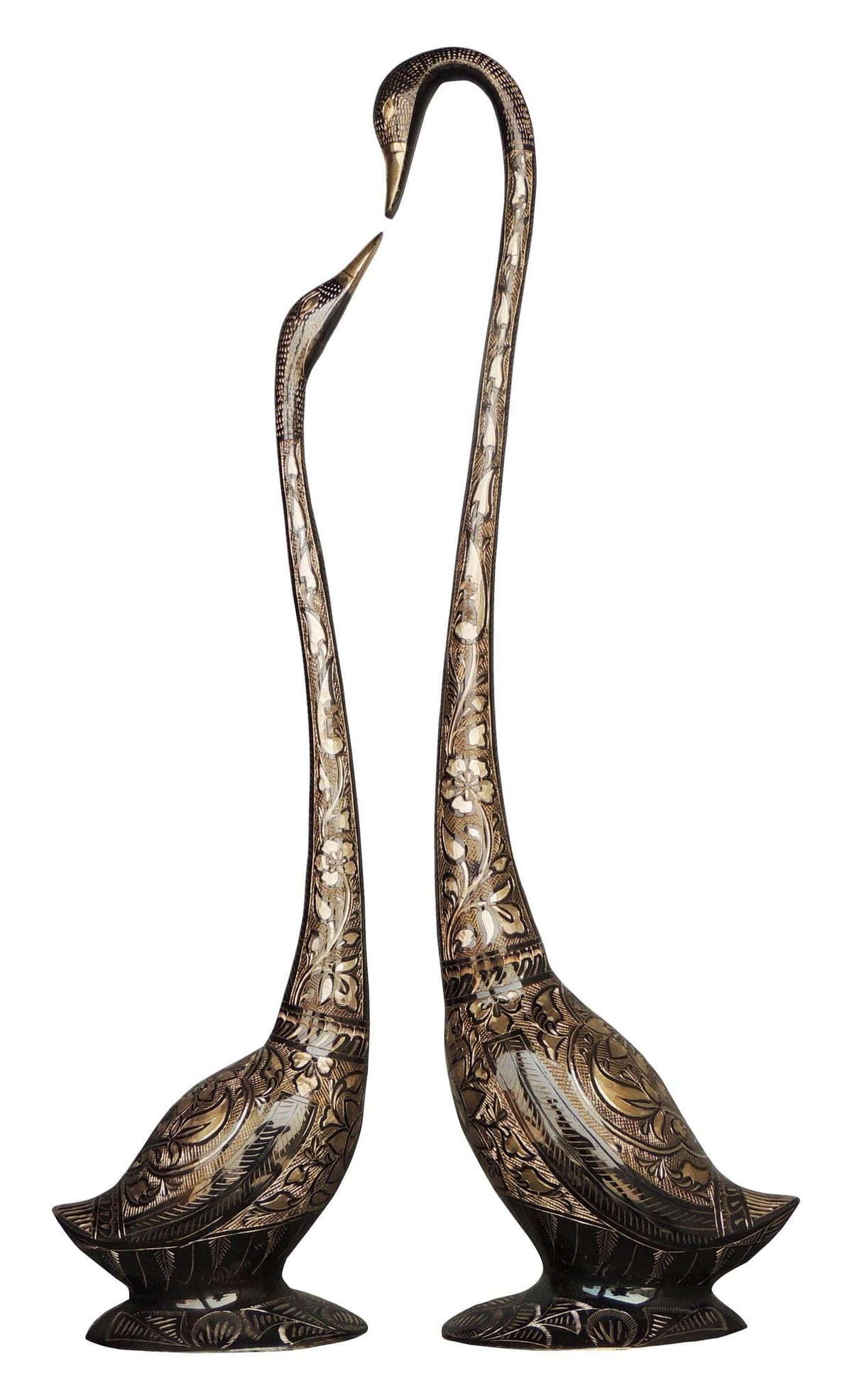 Brass Duck Pair Statue Medium 4.76kg