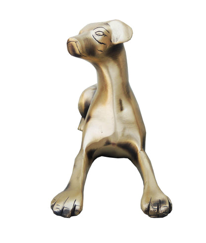 Brass Sleeping Dog Statue 1.045kg