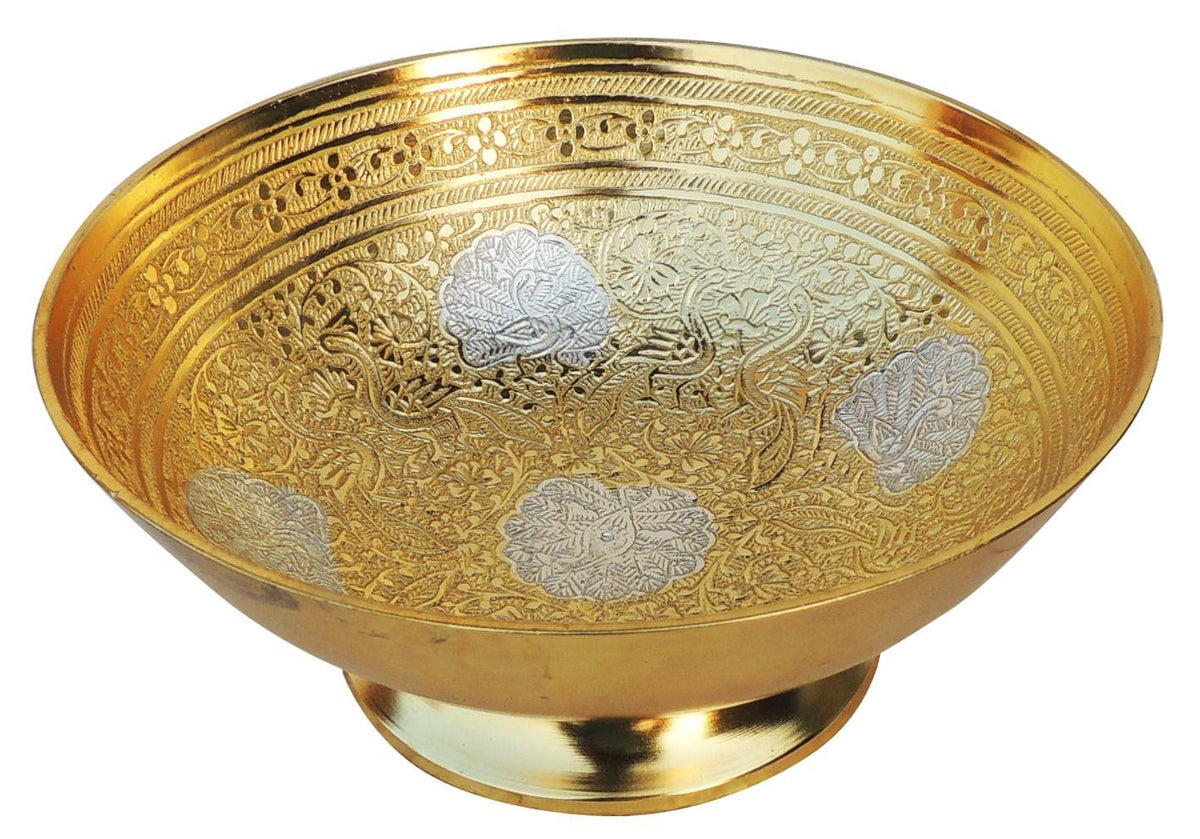 Brass Katora Beldar Gold finish 0.3kg