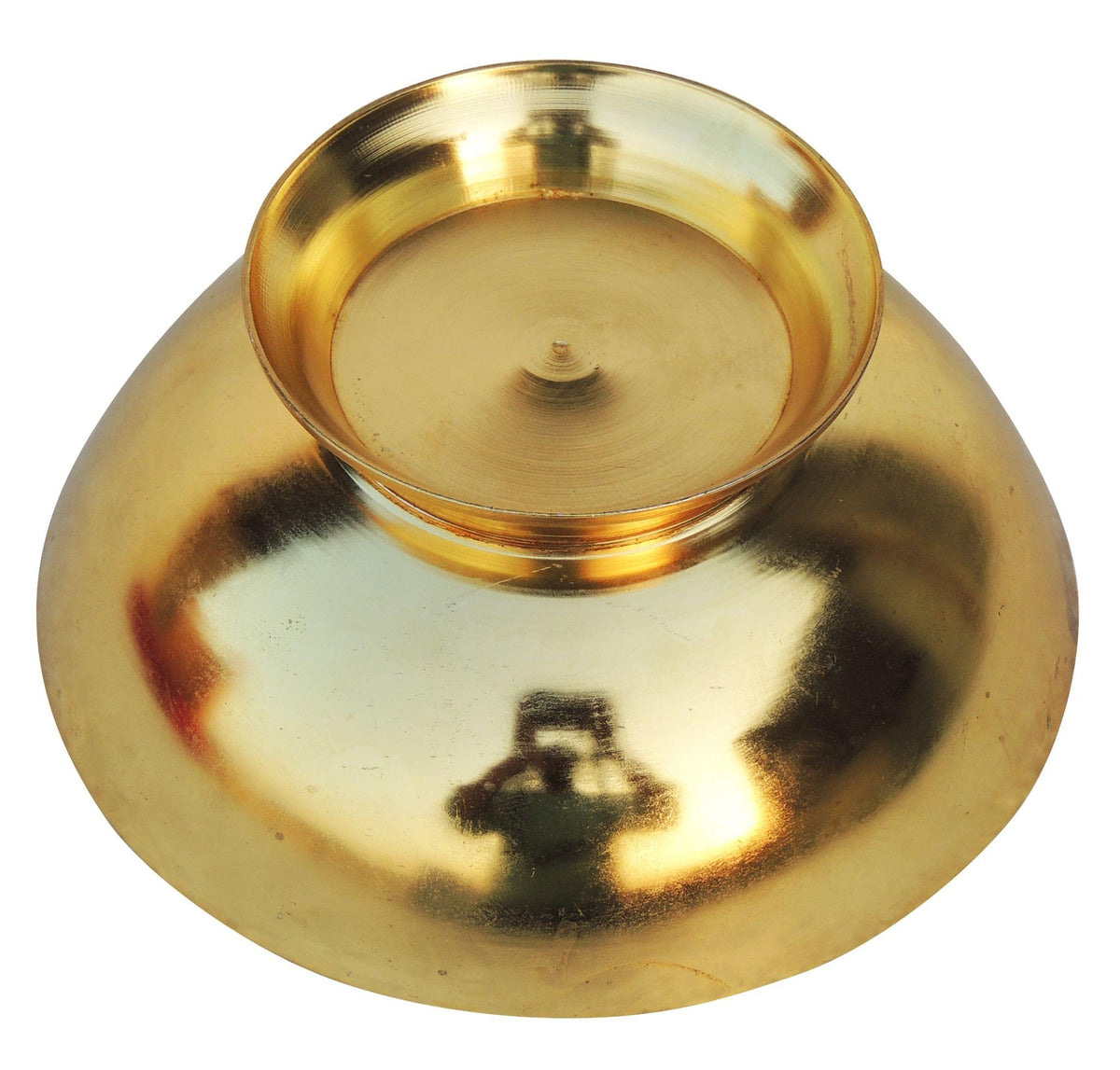 Brass Katora Beldar Gold finish 0.3kg