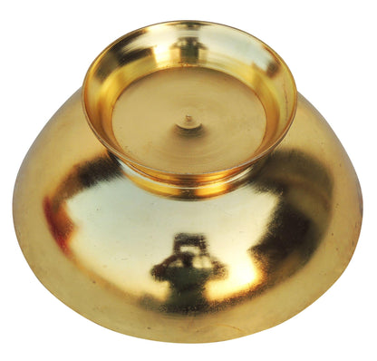 Brass Katora Beldar Gold finish 0.3kg