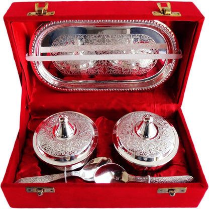 Brass Supari Bowl Set Single Tone 0.2kg