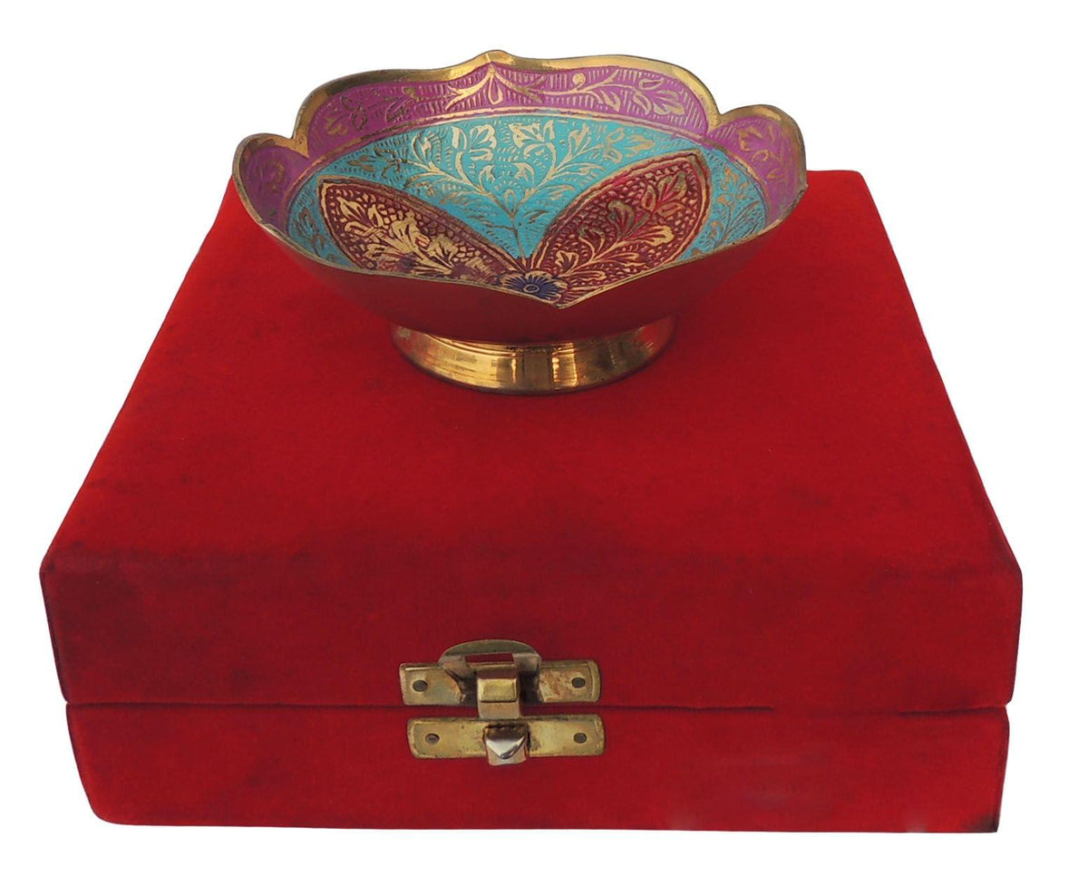 Brass Decorative Bowl Coloured 0.08kg