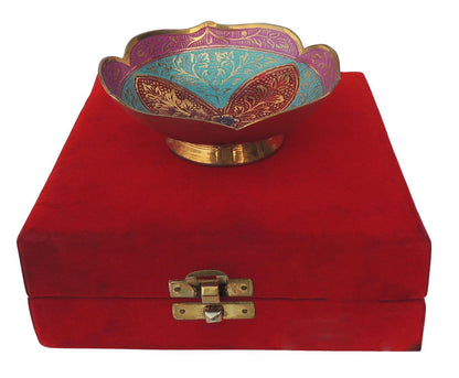 Brass Decorative Bowl Coloured 0.08kg