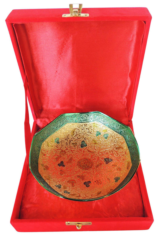 Brass Decorative Bowl With Velvet Box 0.26kg