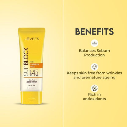Jovees Herbal Sun Block Sunscreen SPF 45
