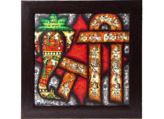Abstract Shree Rajasthani Phad Wall Frame Painting