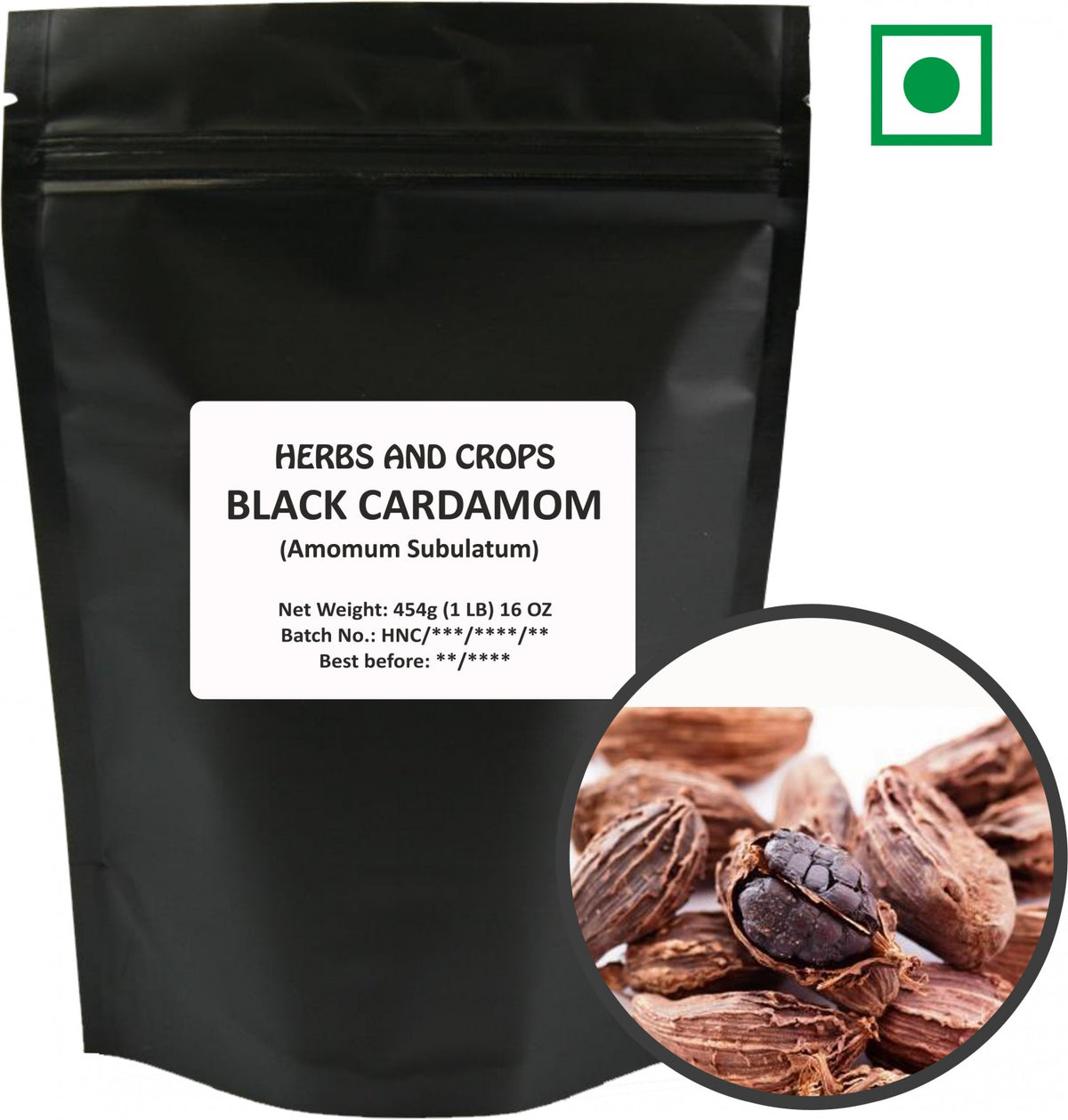 Herbs And Corps Black Cardamom 454g