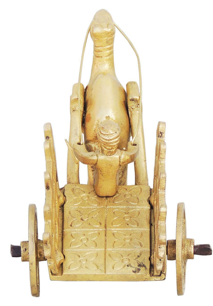 Brass Camel Cart Without Roof Statue 0.27kg