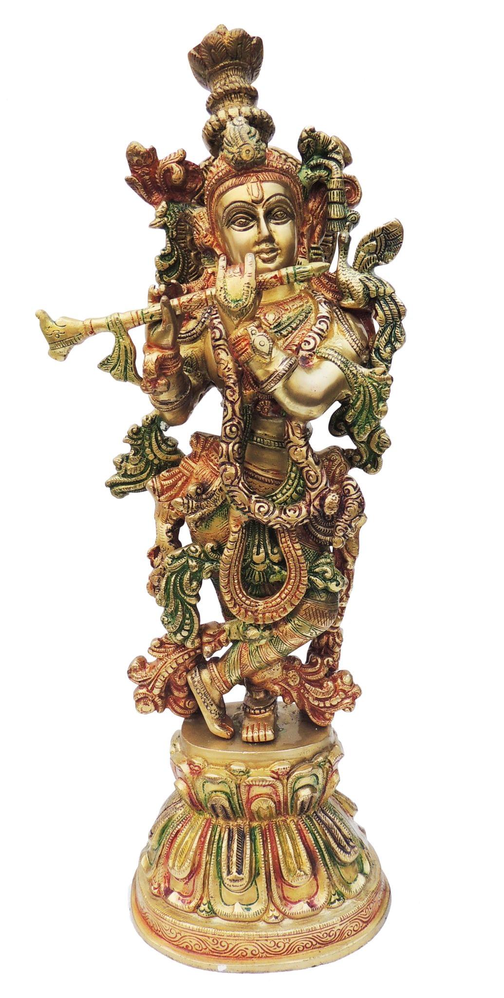 Brass Krishna Statue 8.16kg