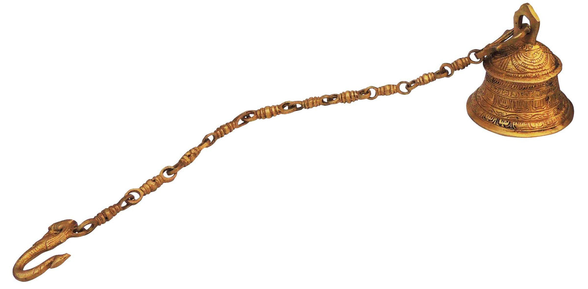 Brass Wall Hanging Bell, Ghanta 1.28kg