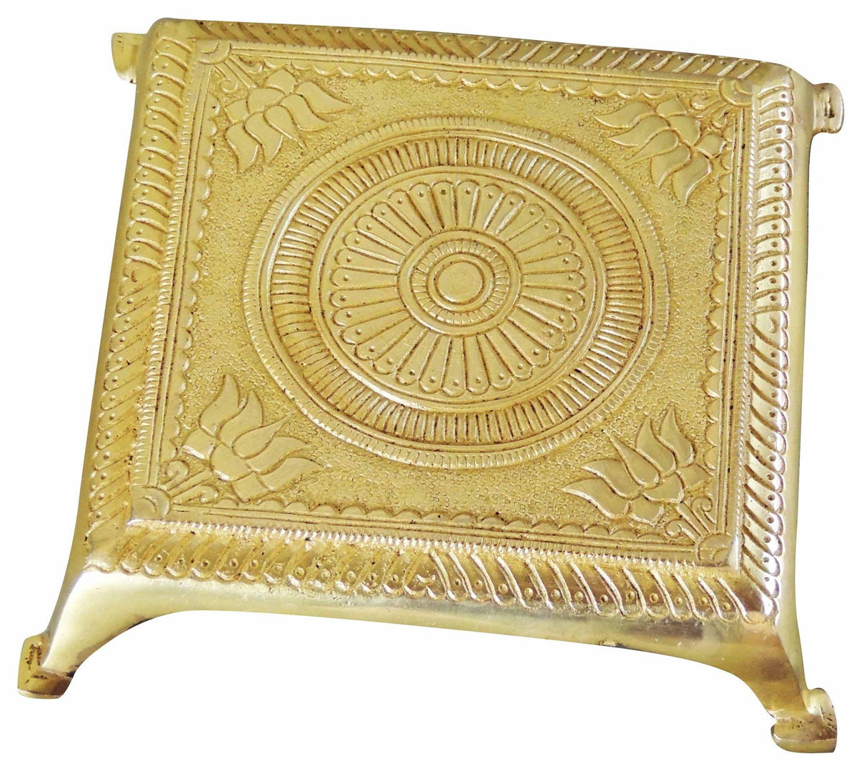 Brass Chowki For God Statue 0.47kg