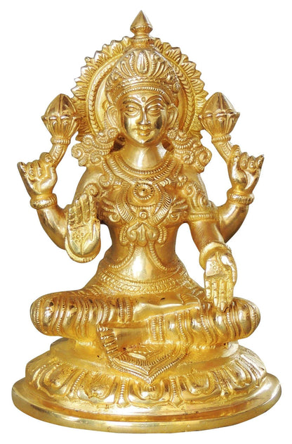 Brass Laxmi Ji God Idol Statue 2.12kg