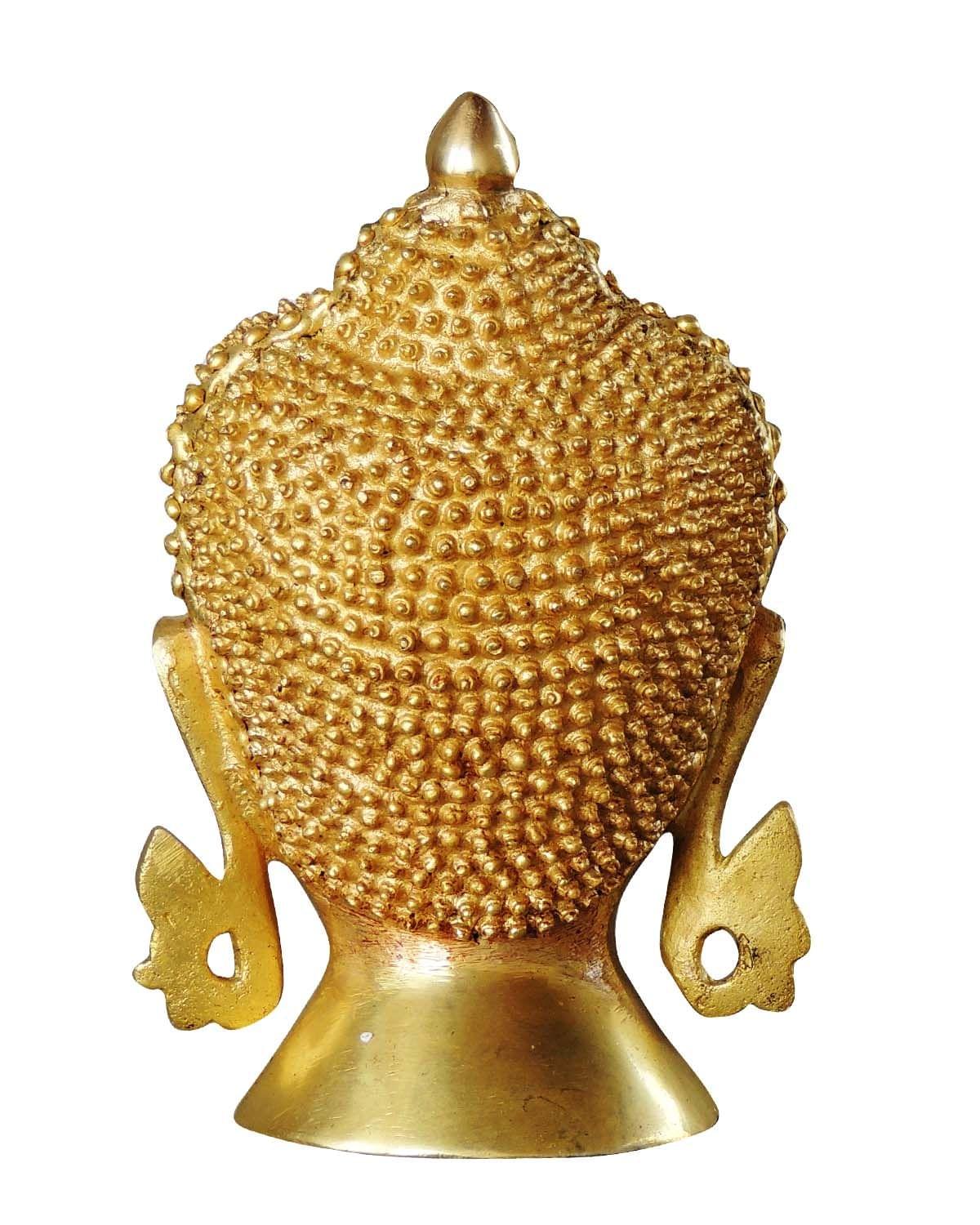 Brass Buddha Head Big Statue 2.545kg