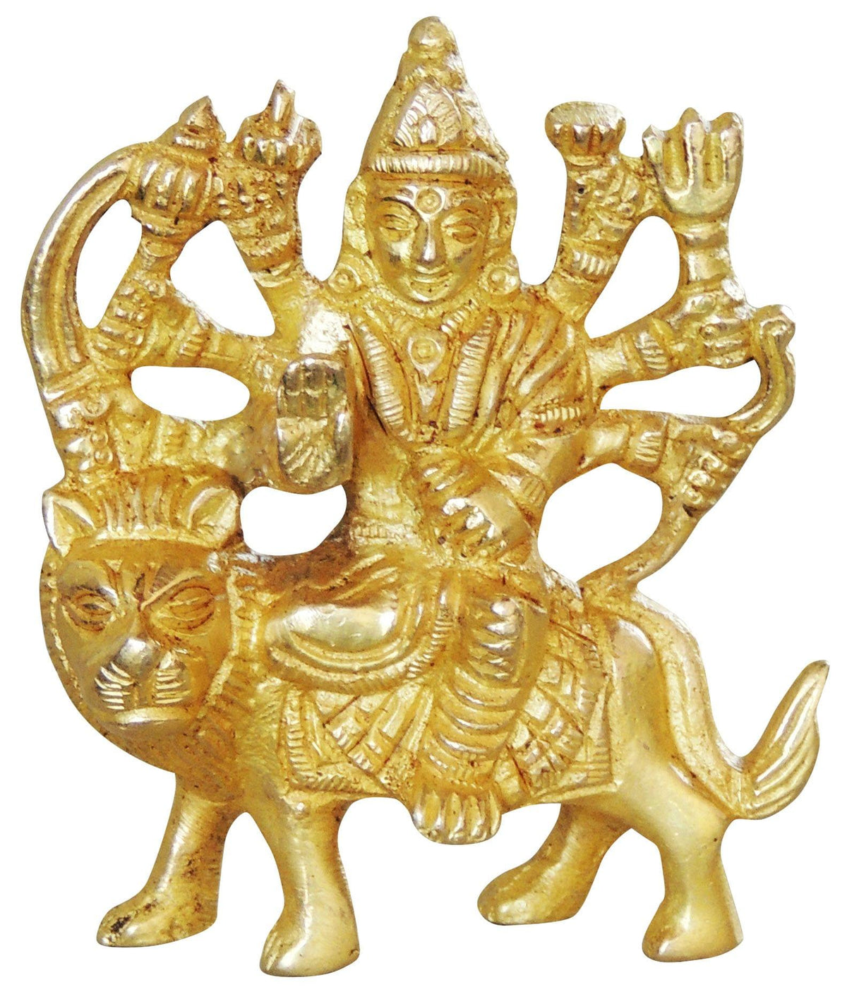 Brass Durga Ji God Idol Statue 0.18kg