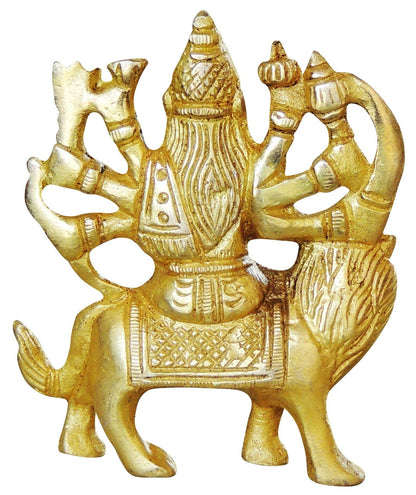 Brass Durga Ji God Idol Statue 0.18kg