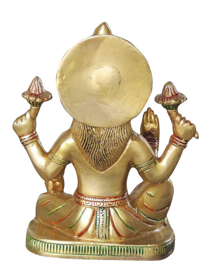 Brass Laxmi Ji God Idol Statue 2.385kg