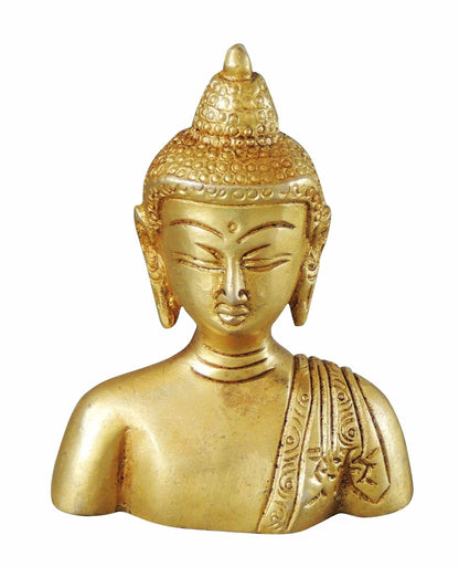 Brass Buddha Half Statue 0.4kg