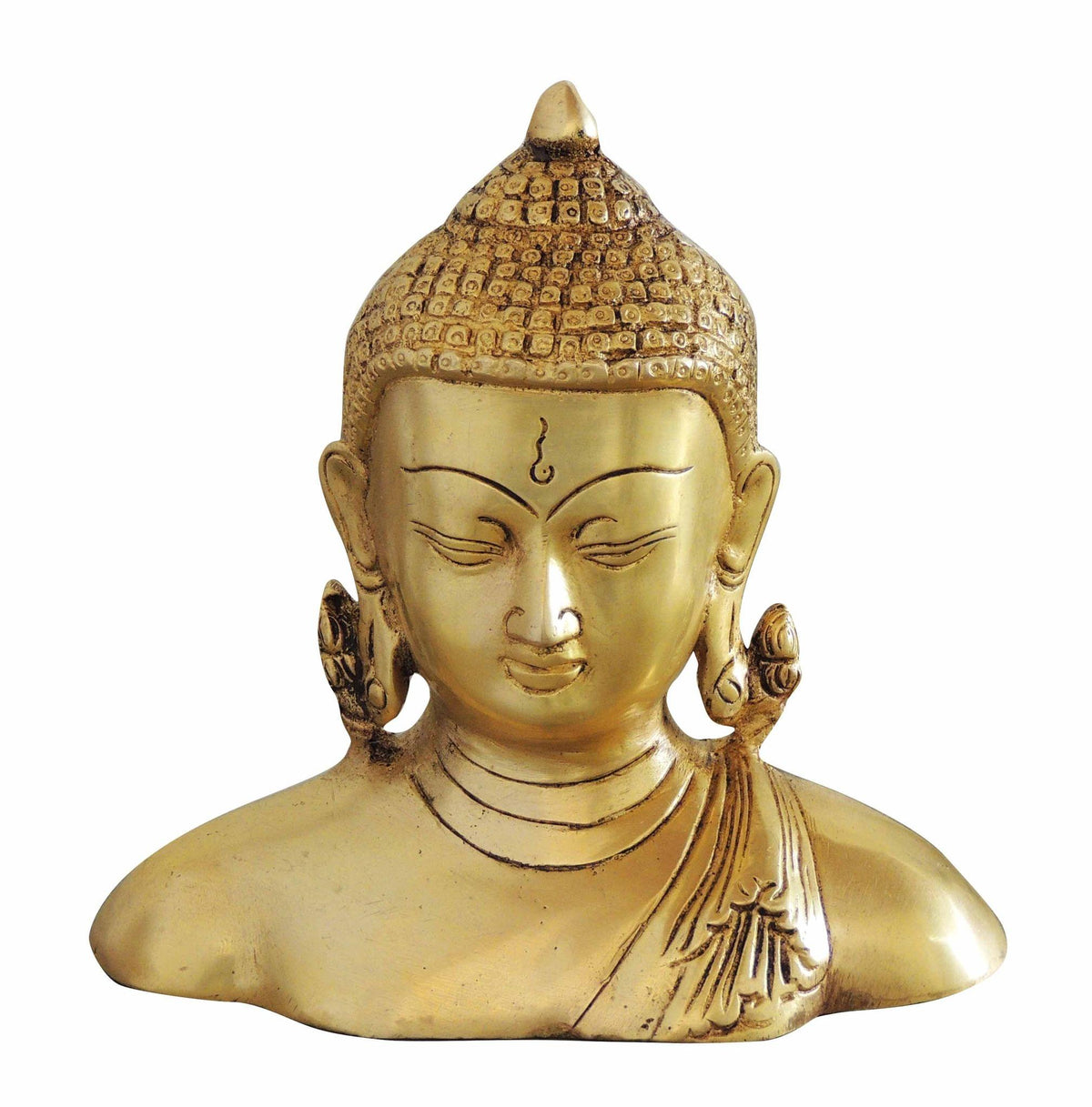 Brass Buddha Half Statue 1.31kg