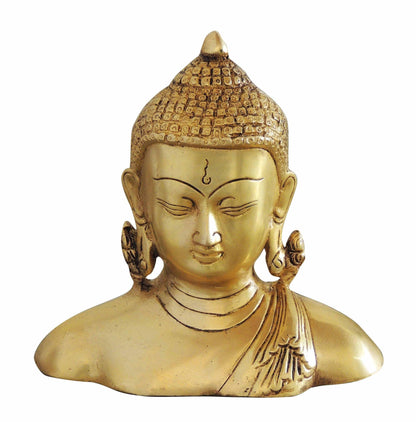 Brass Buddha Half Statue 1.31kg