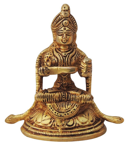 Brass Annapurna God Idol Statue 0.42kg