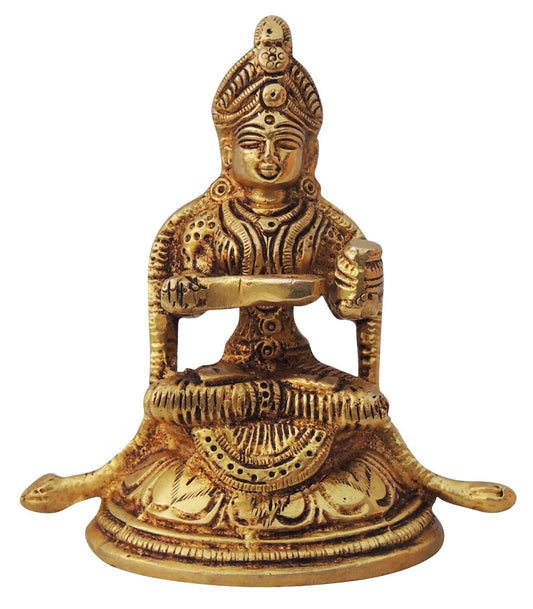 Brass Annapurna God Idol Statue 0.42kg