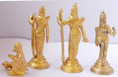 Brass Ram Darbar God Idol Statue 1.175kg