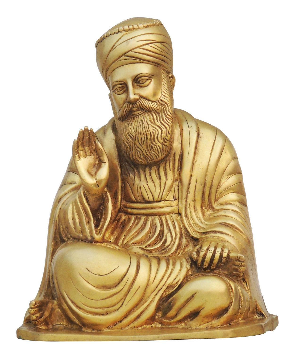 Brass Guru Nanak Statue 10.82kg