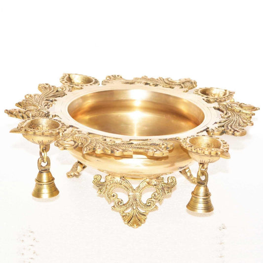 Brass Urli With Deepak 3.07kg