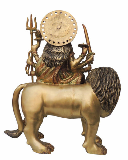 Brass Durga Ji God Idol Statue 24.8kg
