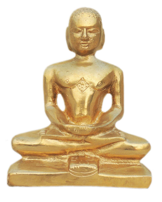 Brass Mahaveer Ji Statue 1.2kg