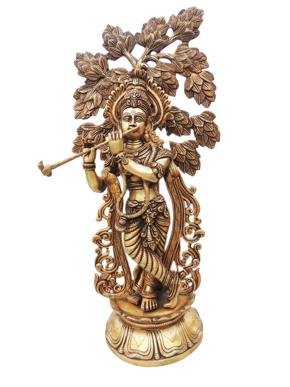 Brass Krishna Statue 12.64kg