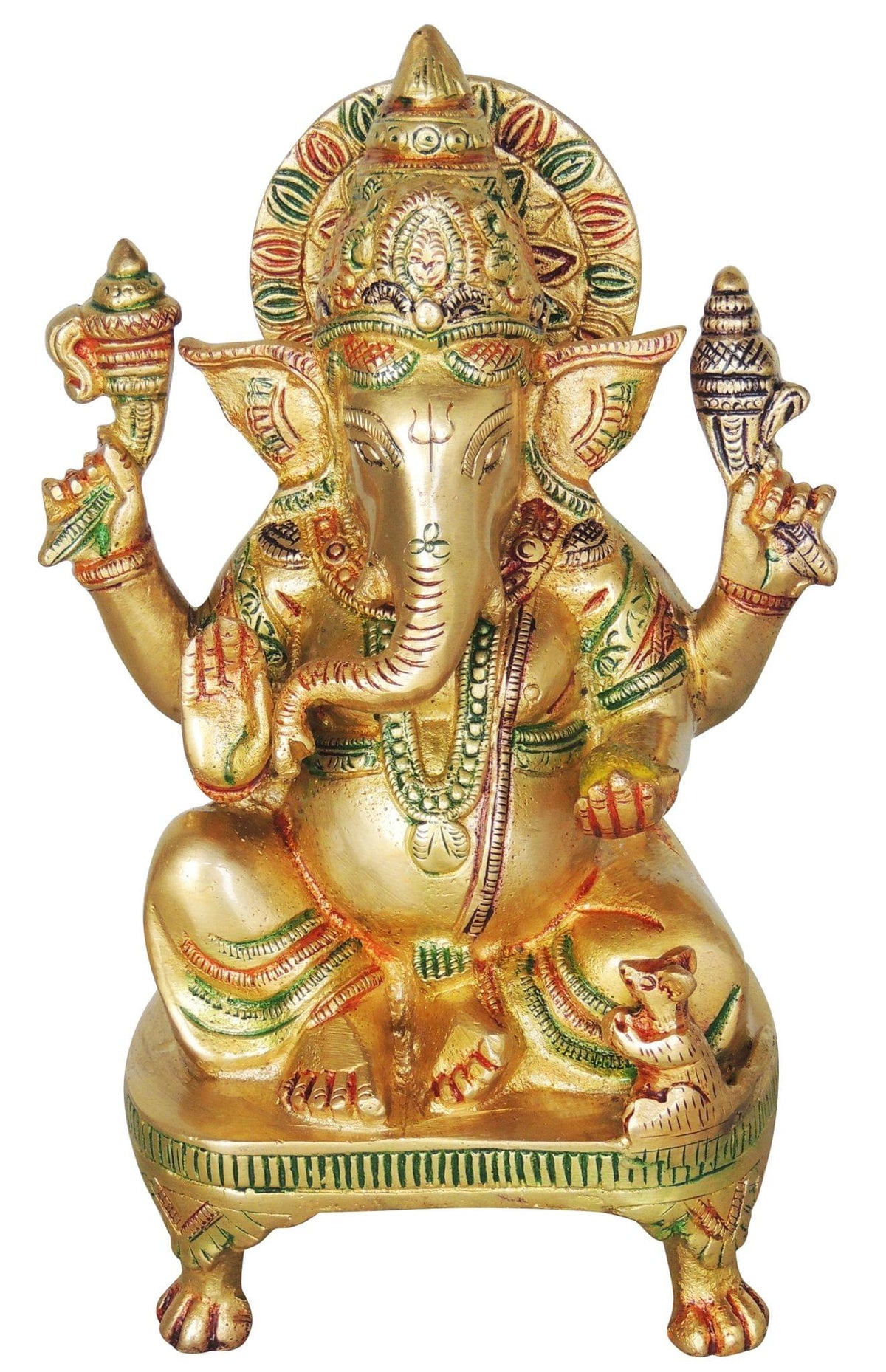 Brass Ganesh Chowki 2.5kg