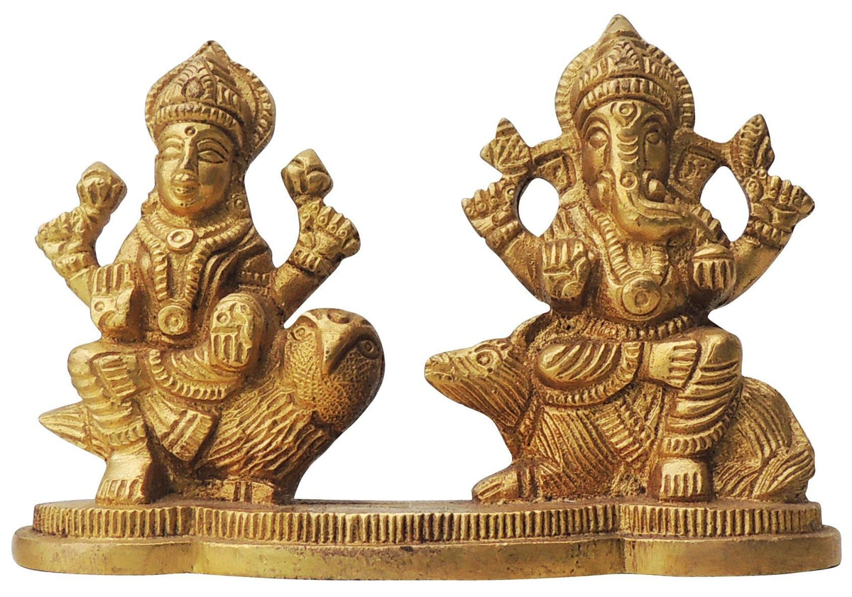 Brass Laxmi Ganesh Statue 0.76kg