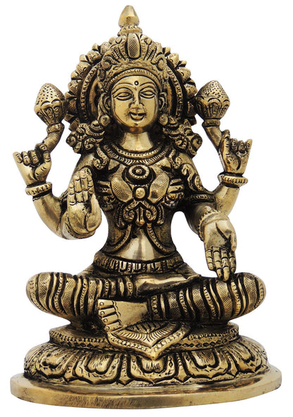 Brass Laxmi Ji God Idol Statue 2.16kg