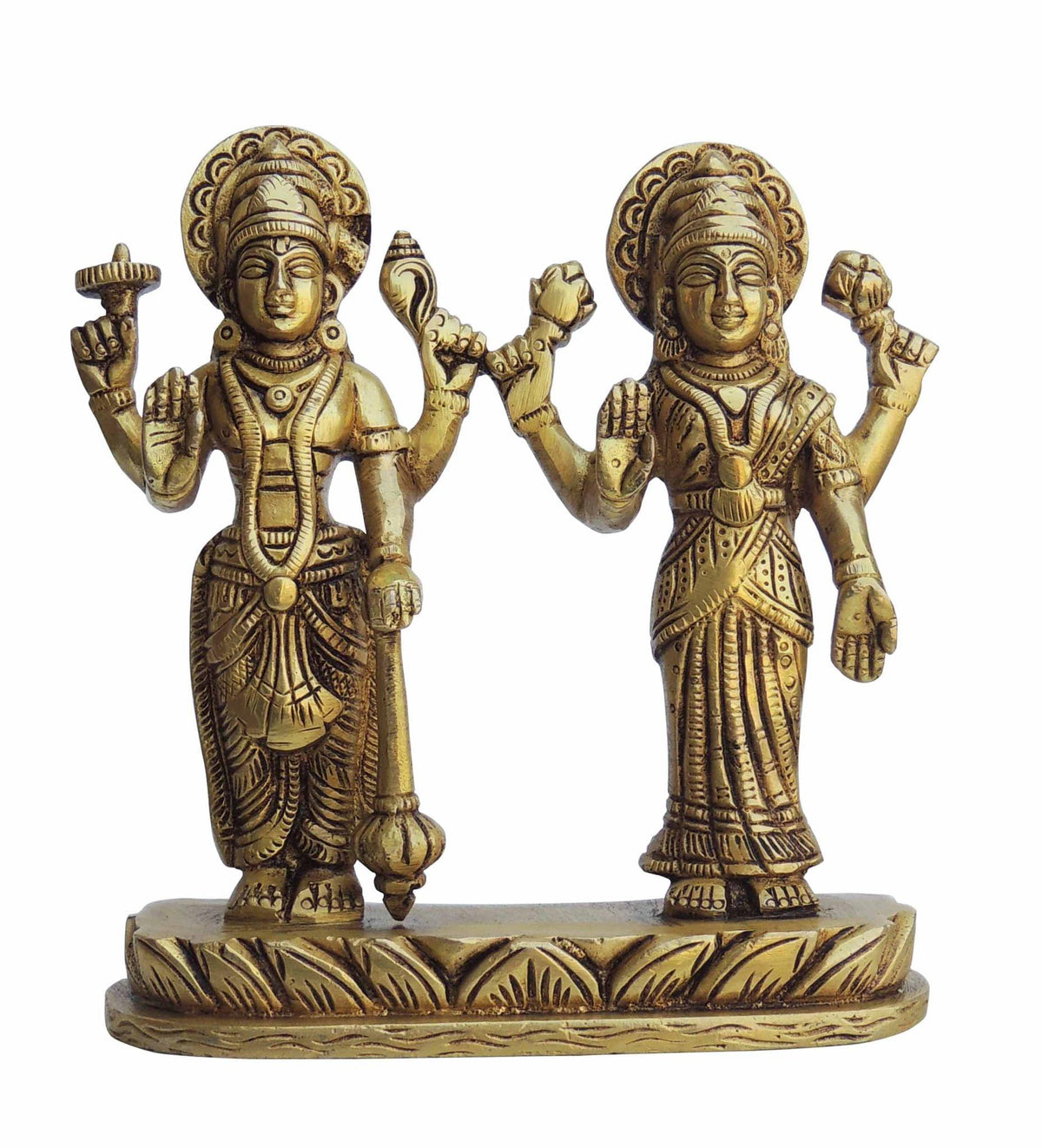 Brass Vishnu Laxmi Ji 1.14kg