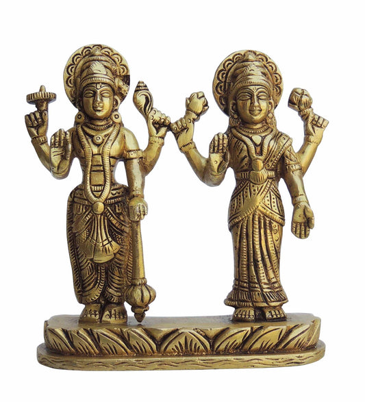 Brass Vishnu Laxmi Ji 1.14kg
