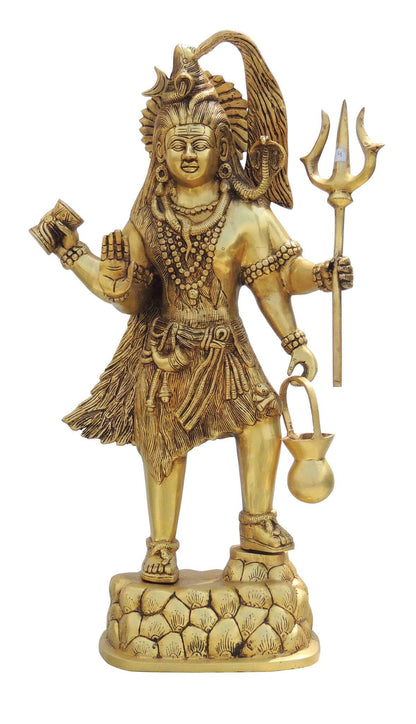 Brass Shiv ji Idol Statue 12.78kg