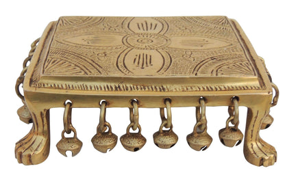 Brass Chowki For God Idol 1.74Kg