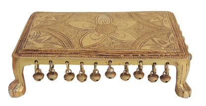 Brass Chowki For God Idol Statue 2.92Kg