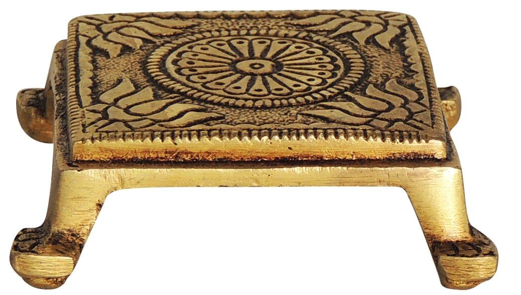 Brass Chowki God Idol Statue 0.1Kg
