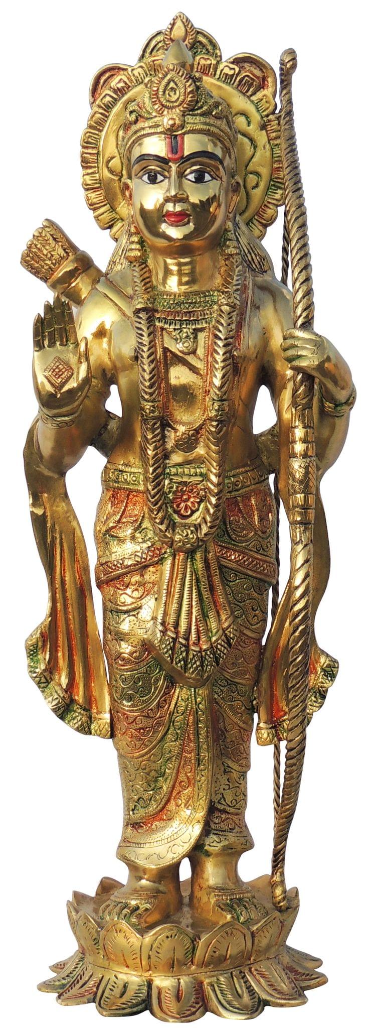 Brass Ram Ji Statue Idol 22.24 Kg