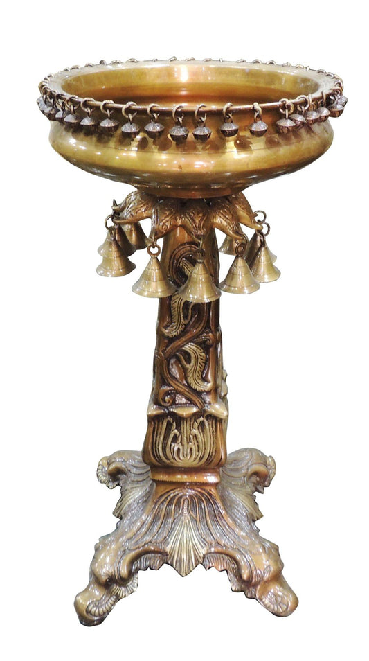Pilar Urli Brass Metal Hand Carved 17.5Kg