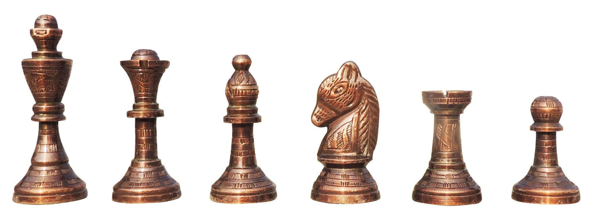 Metal chess set