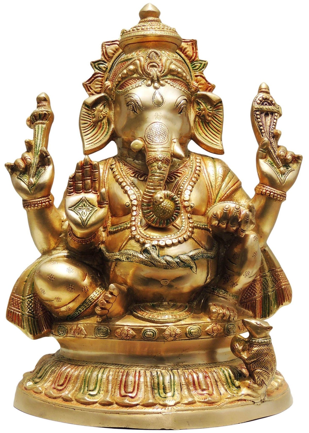Brass Ganesh Ji Statue 20.2Kg