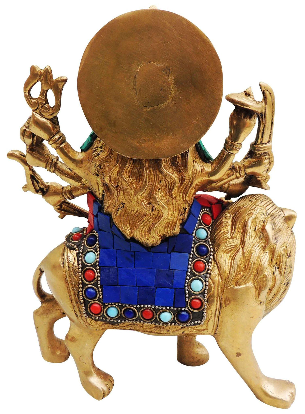 Brass Durga Ji God Idol Statue 2.29Kg