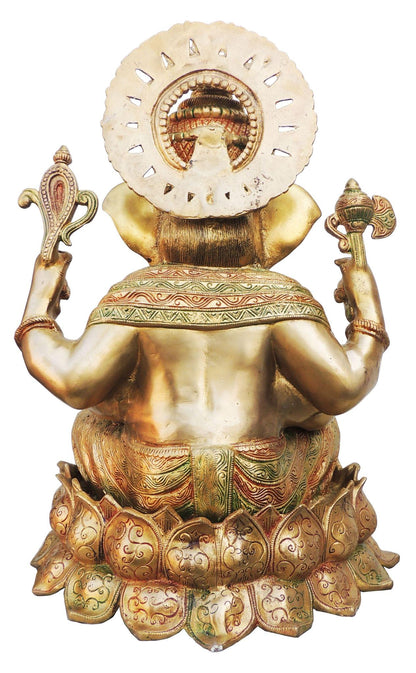 Brass Ganesh Ji Statue 26.465Kg