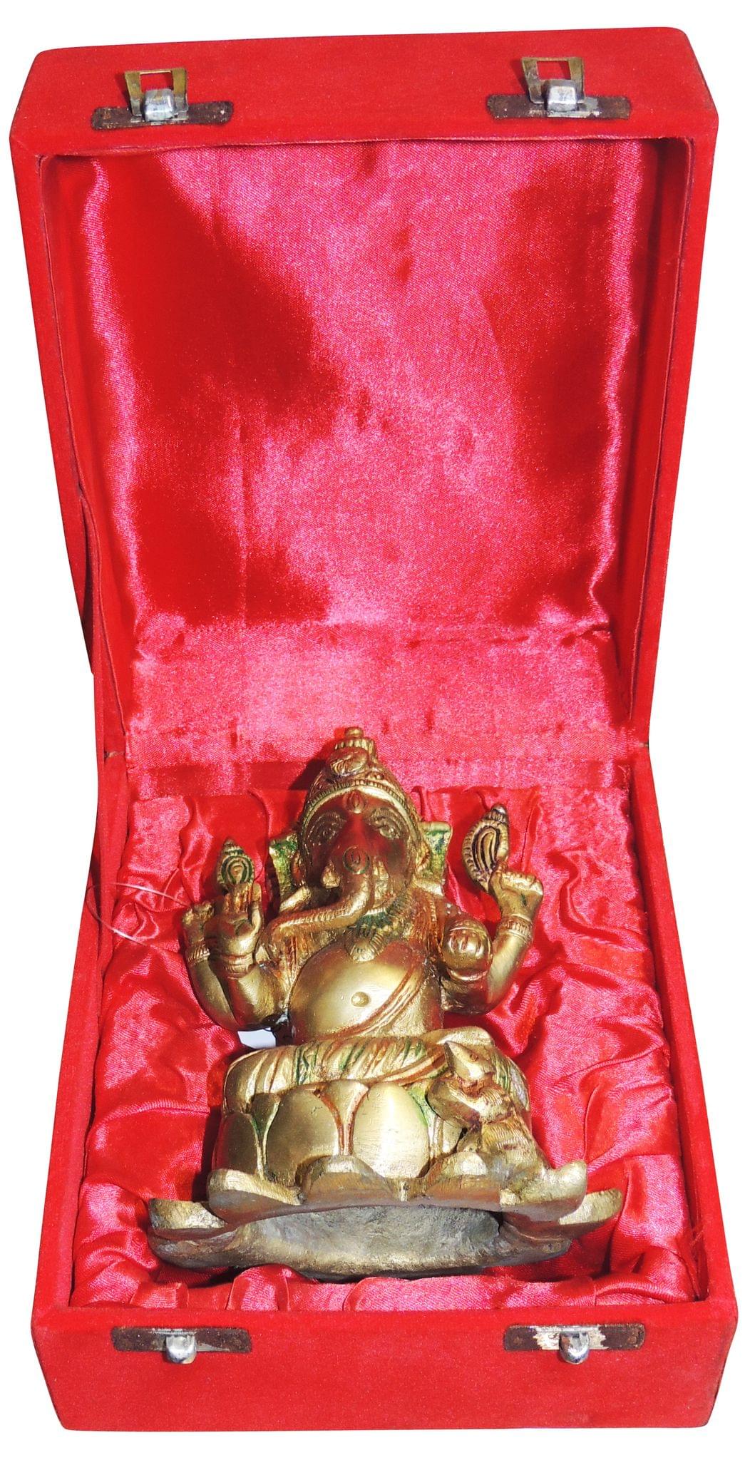 Brass Ganesh Ji Statue 1.23Kg