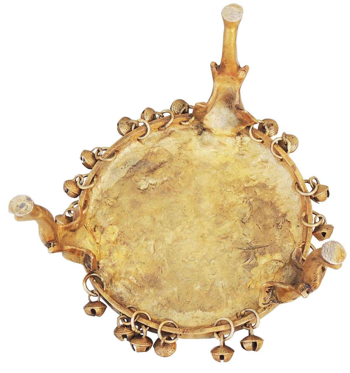 Brass Round Shape Chowki For God Idol1.3Kg