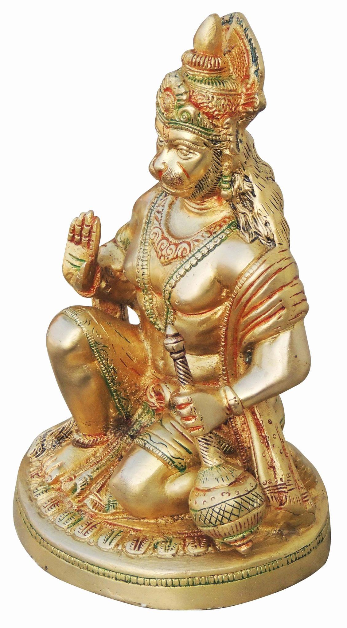 Brass Hanuman Ji Statue 3.47Kg